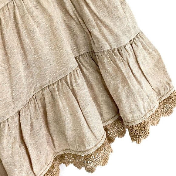 Altar’d State‎ alter’d babydoll swing top beige S - Picture 5 of 8